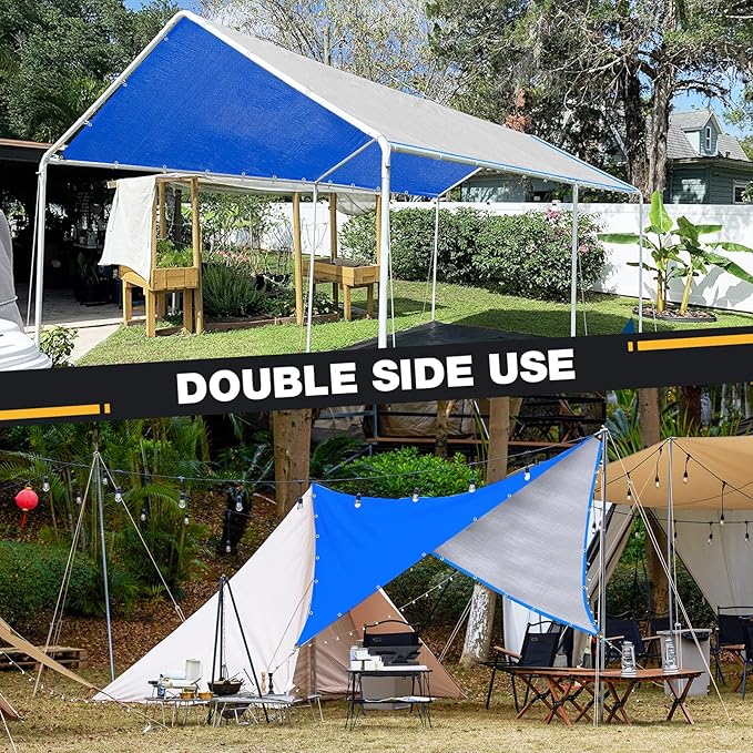 Tarp 16x20 Feet 14 Mil Heavy Duty Waterproof Tarp, Large Multipurpose Cover - Image 3