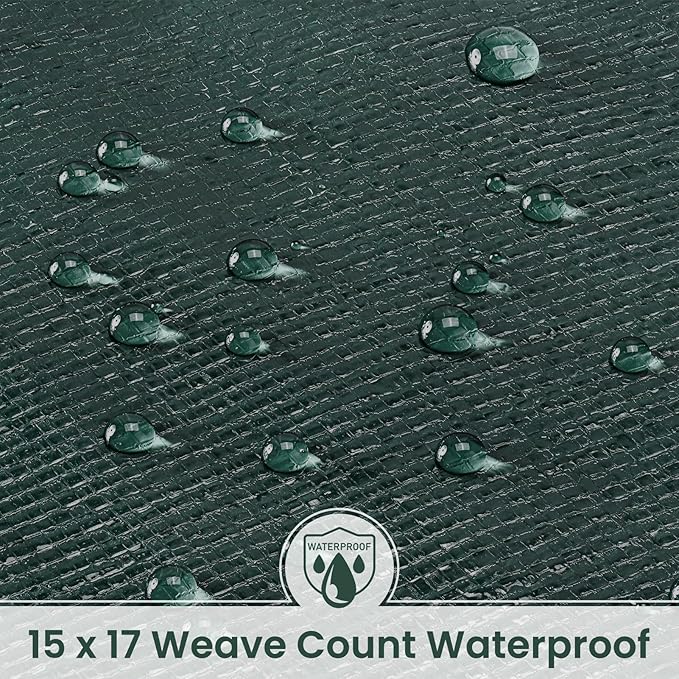 Tarp 8x10 Feet 16 Mil Heavy Duty Waterproof Tarp, Large Multipurpose Cover - Image 6