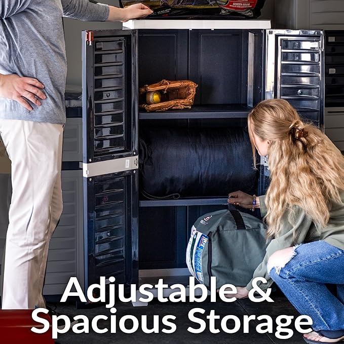 Sunnydaze Lockable Storage Cabinet - Image 4