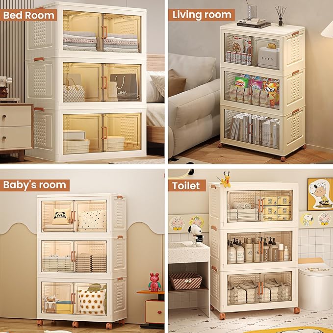FINCHESCLUB 568QT Large Stackable Storage Bins - Image 7