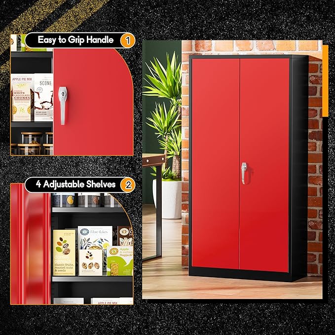 Greenvelly Metal Storage Cabinet - Image 3