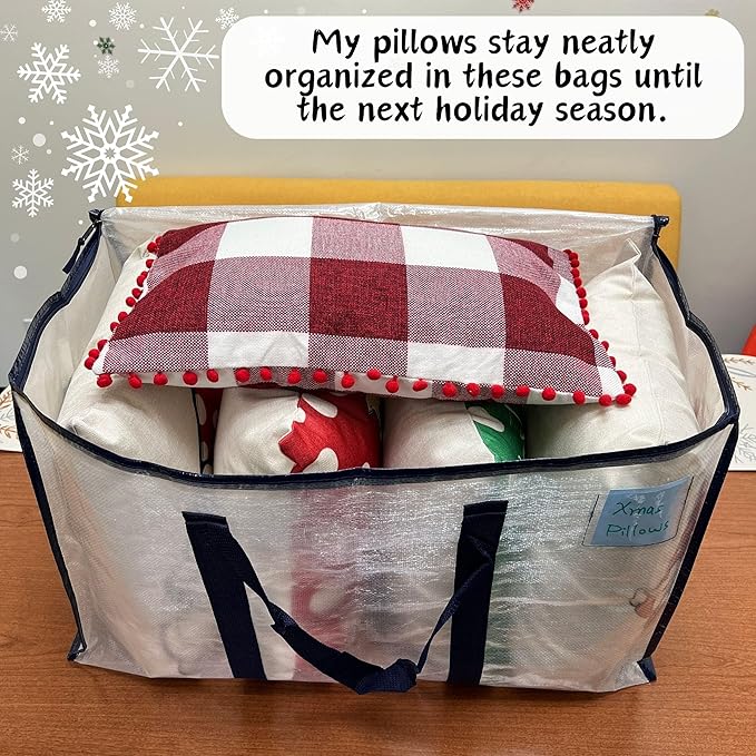 VENO 4 Pack Moving Bags and Large Christmas Storage Bins - Image 2