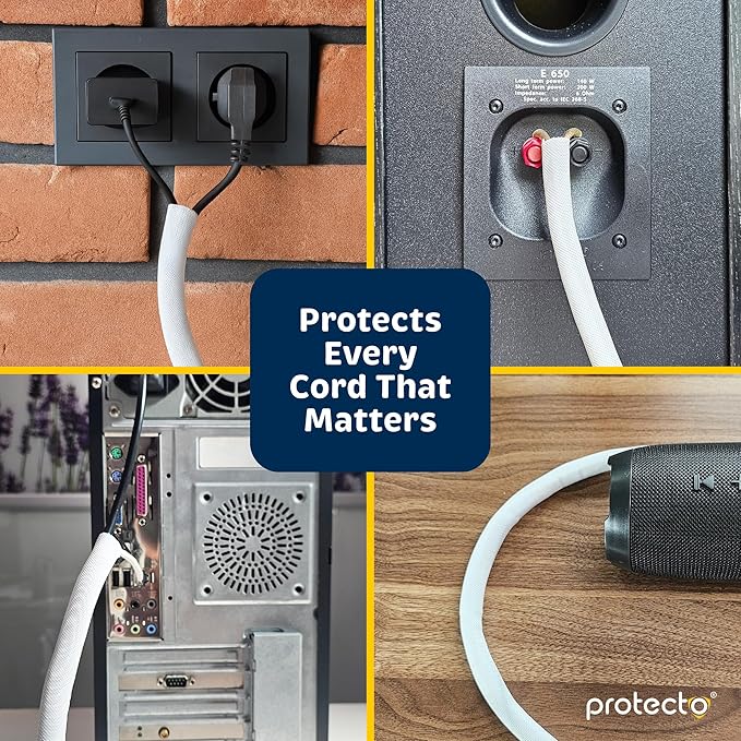 PROTECTO Heavy Duty Dog & Cat Cord Protector 10ft Long Sleeve, Easy-to-Use 3/8 - Image 5