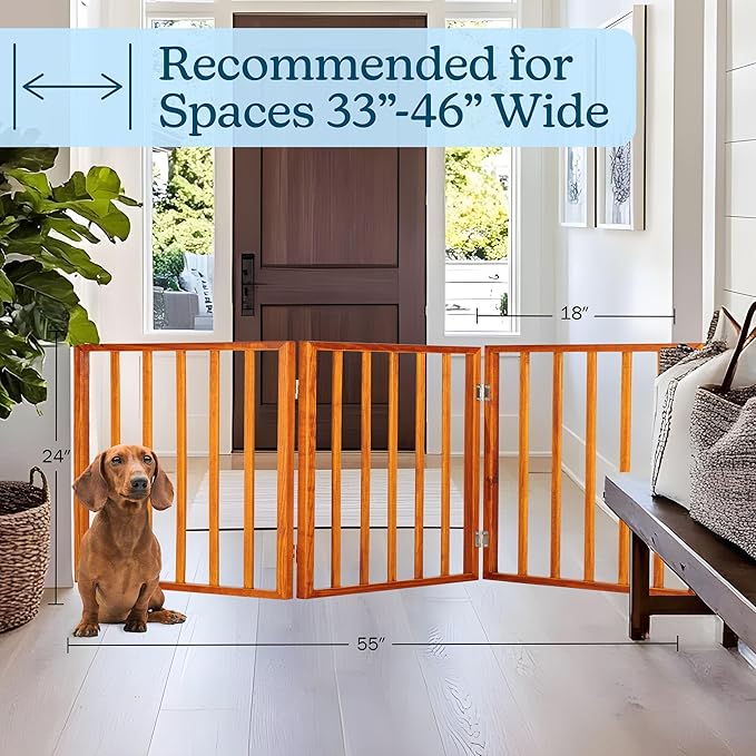Pet Gate - 3-Panel Indoor Foldable Dog Fence - Image 5