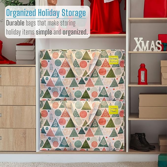 VENO 4 Pack Moving Bags and Large Christmas Decoration Storage Bins - Image 6