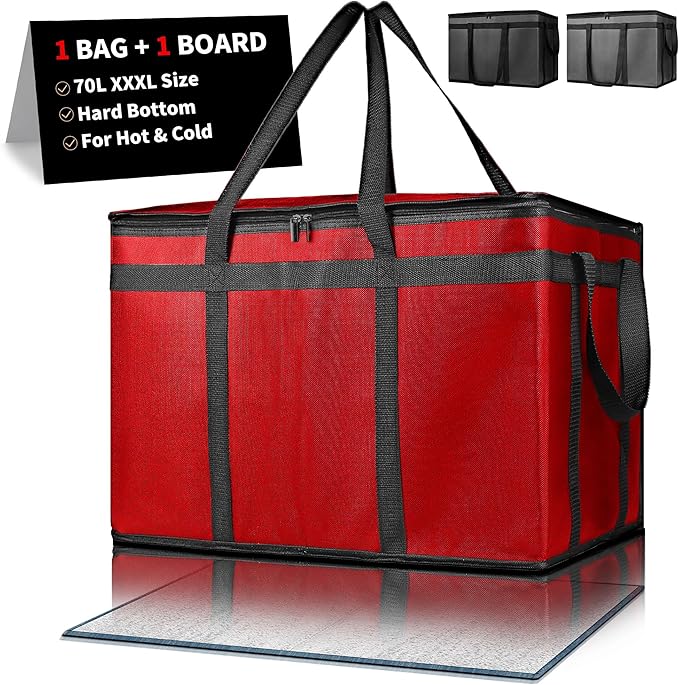 Insulated Food Delivery Bag, Commercial Grade Pizza Carrier by MicanloOfficial