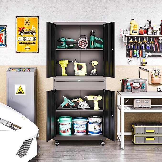 Metal Garage Storage Cabinet - Image 6