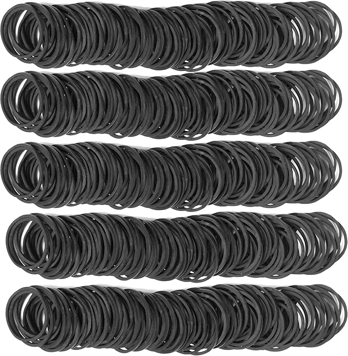 Rubber Bands Size #10 Black 760pcs Elastic Rubber Band size10 1inch Small - Image 3