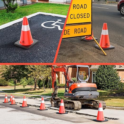 RoadHero 4 Pack Traffic Safety Cones 18 Inch - Image 3