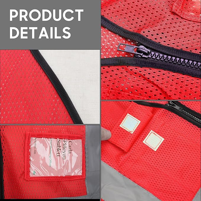 Reflective Safety Vest for Men Women - Image 4