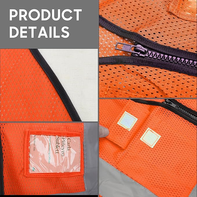 Reflective Safety Vest for Men Women - Image 4