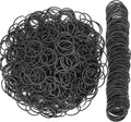 Rubber Bands Size #10 Black 760pcs Elastic Rubber Band size10 1inch Small by AIWOQI