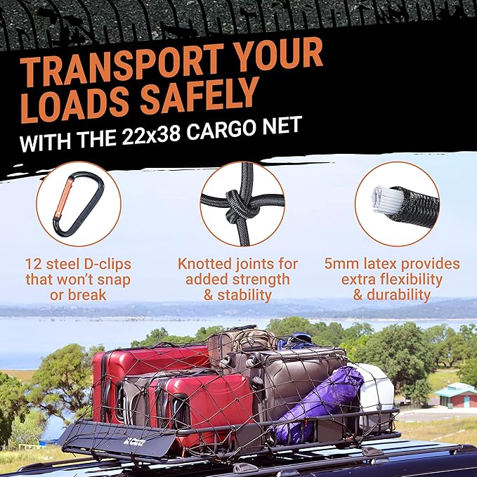 Grit Performance Cargo Net for Roof Rack - Image 2