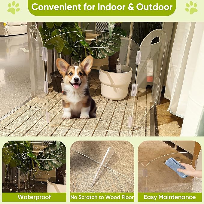 Dog Gate, Free Standing Pet Gates - Image 5