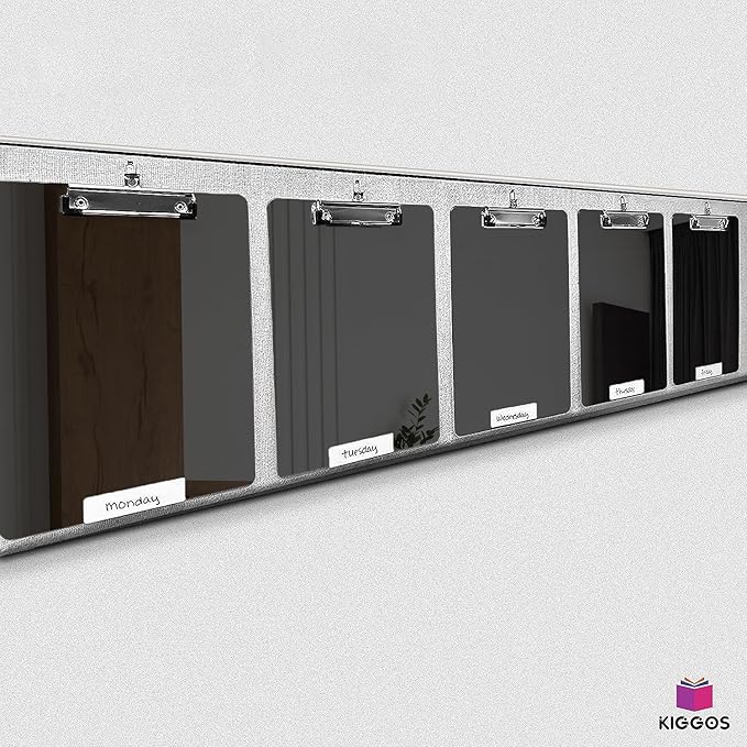 25 Pack Plastic Clipboards Black Clip Boards - Image 7