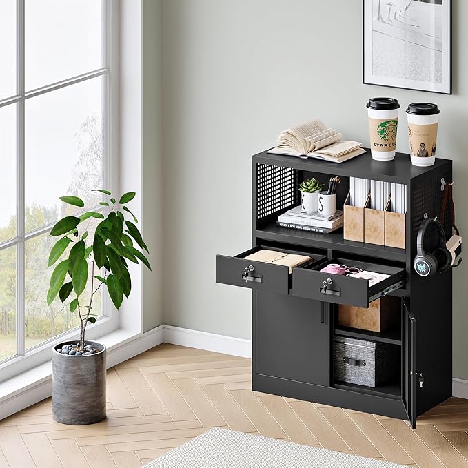 Yizosh Metal Storage Cabinet - Image 9