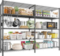 REIBII 1450LBS Shelves 5 Tier Metal Shelving Unit Storage Wire Shelving 58.1''W by REIBII