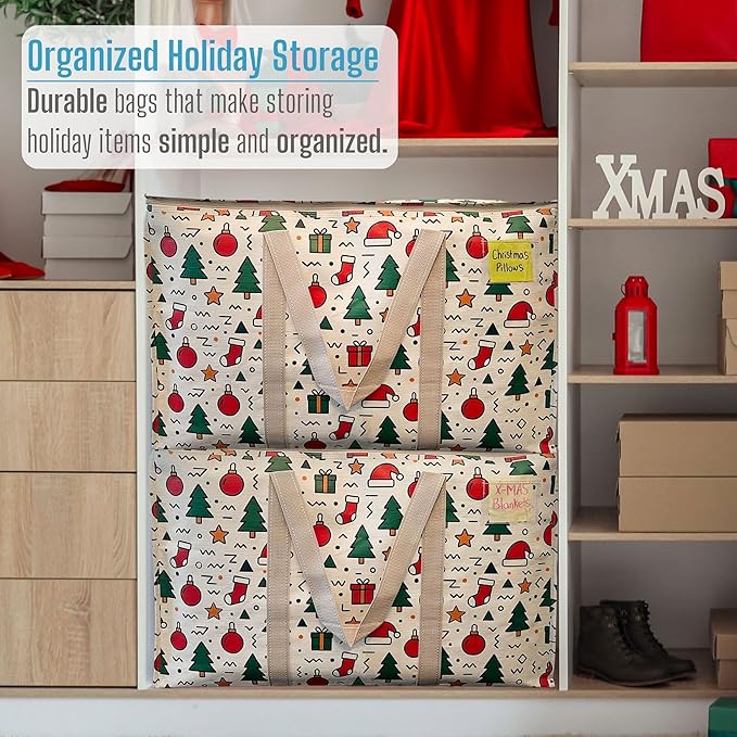 VENO 4 Pack Moving Bags and Large Christmas Storage Bins - Image 6