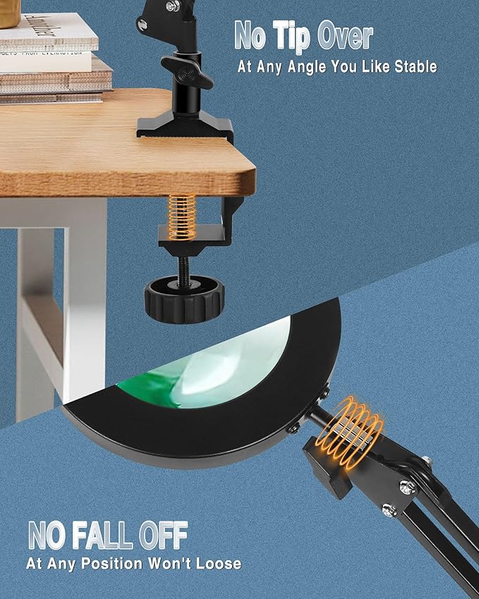 NOEVSBIG Magnifying Glass Desk Lamp - Image 6