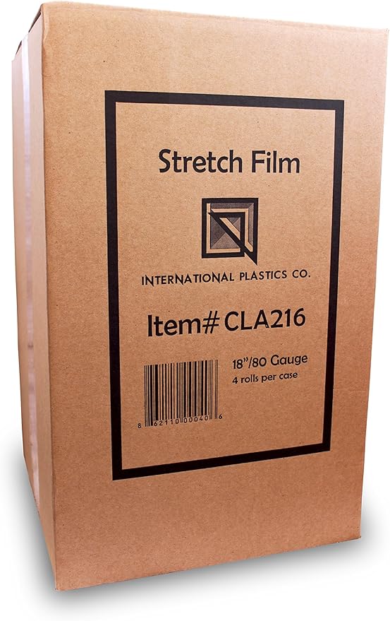 International Plastics Co. 18" Stretch Film/Wrap 1500 feet 7 Layers 80 Gauge - Image 2