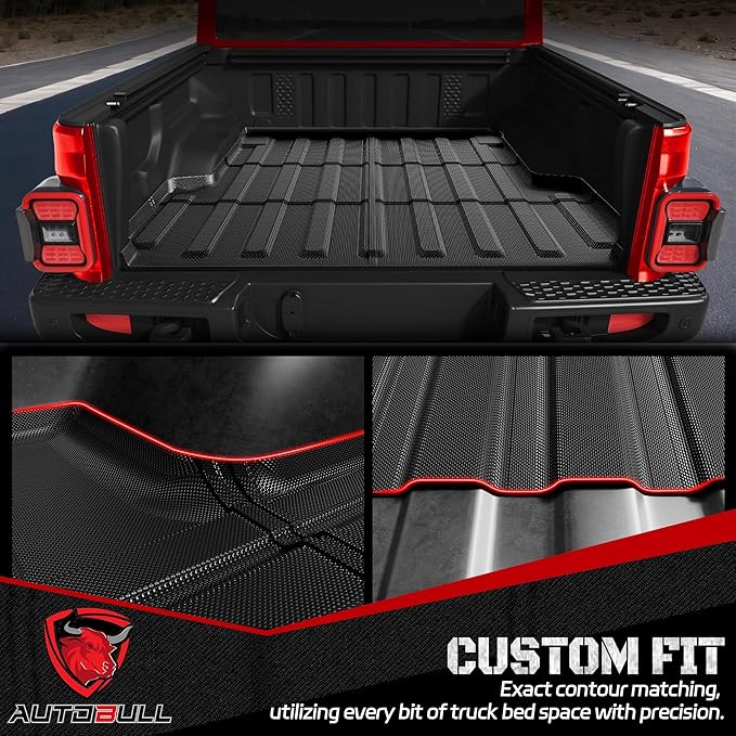 Truck Bed Mat Bed Liner Fit for Jeep Gladiator JT 2025 2024 2023 2022 2021 2020 - Image 3