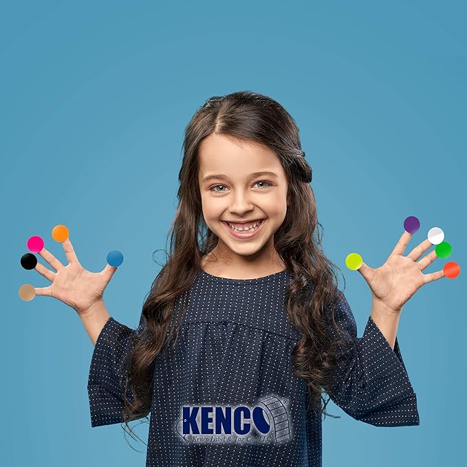 Kenco Color Coding Circle Dot Sticker Labels on a roll - Image 6
