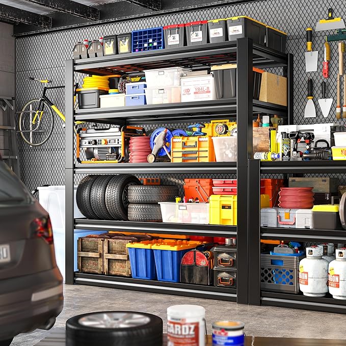 REIBII Garage Shelving 3000LBS, Heavy Duty Storage Shelves, Adjustable - Image 5