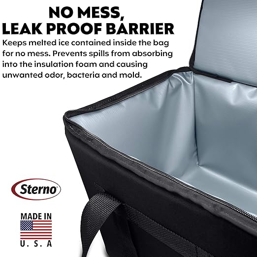 Sterno Trunk Buddy Insulated Leak Proof Organizer, Hot and Cold Food Bag - Image 4