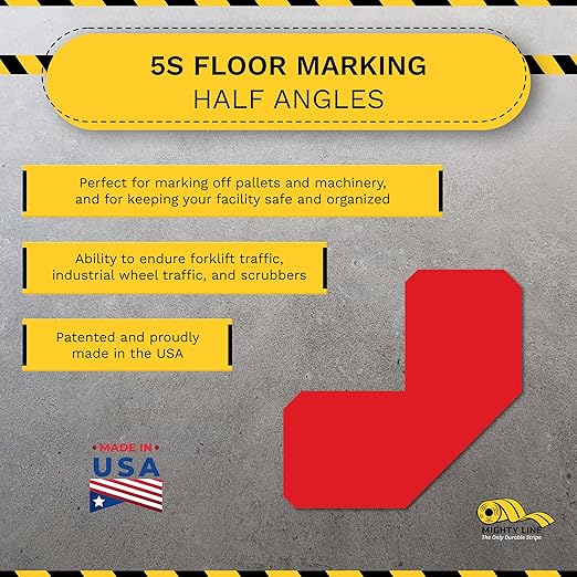 Mighty Line 2" Half Angle Marker Floor Marking Tape - Image 2
