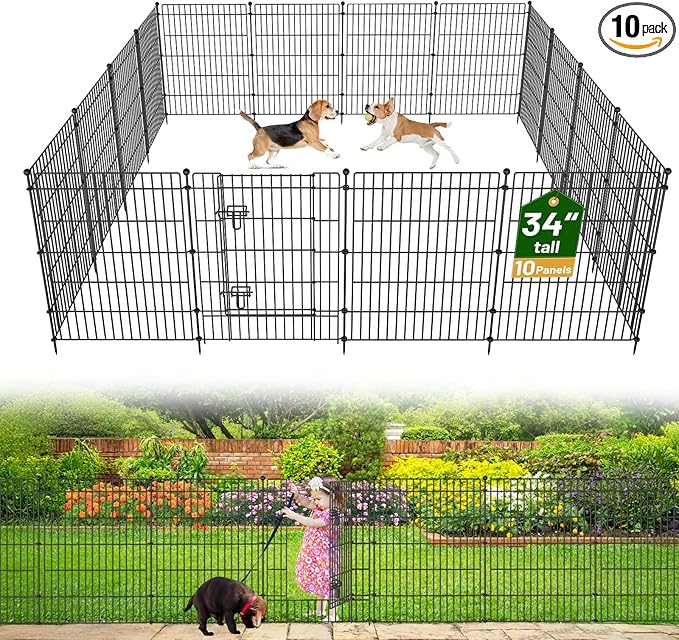 10 Panels No Dig Garden Fence by OutdoorFence
