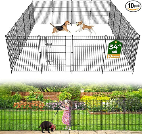 10 Panels No Dig Garden Fence by OutdoorFence