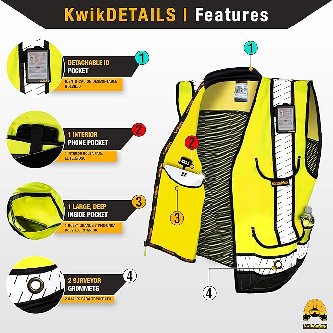 KwikSafety - Charlotte, NC - GODFATHER Safety Vest ANSI OSHA - Image 5