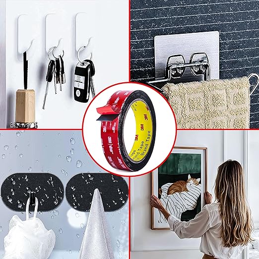 3M Double Sided Mounting Tape, Heavy Duty Waterproof Adhesive, 1 inch by 15 ft - Image 4