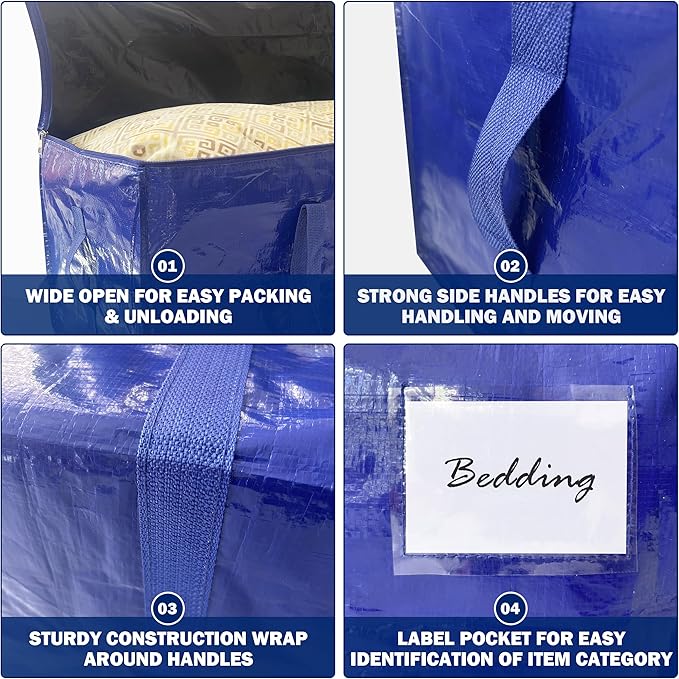 16 Pack Extra Heavy Duty Large Moving Bags - Image 7