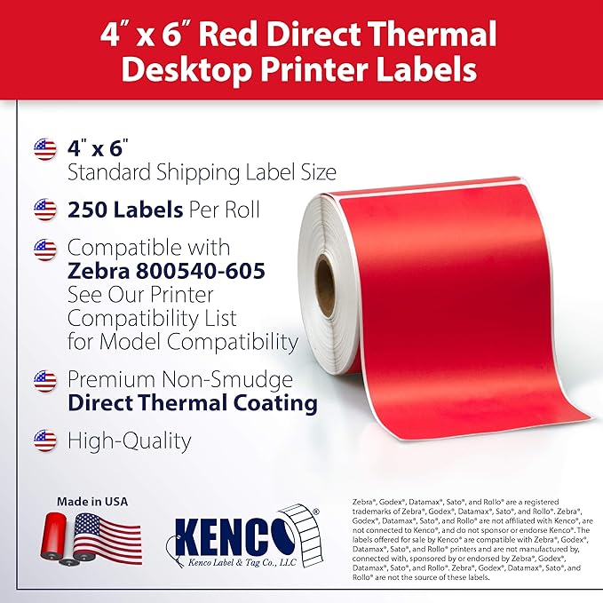 4" X 6" Direct Thermal Perforated Stickers Labels - Image 2