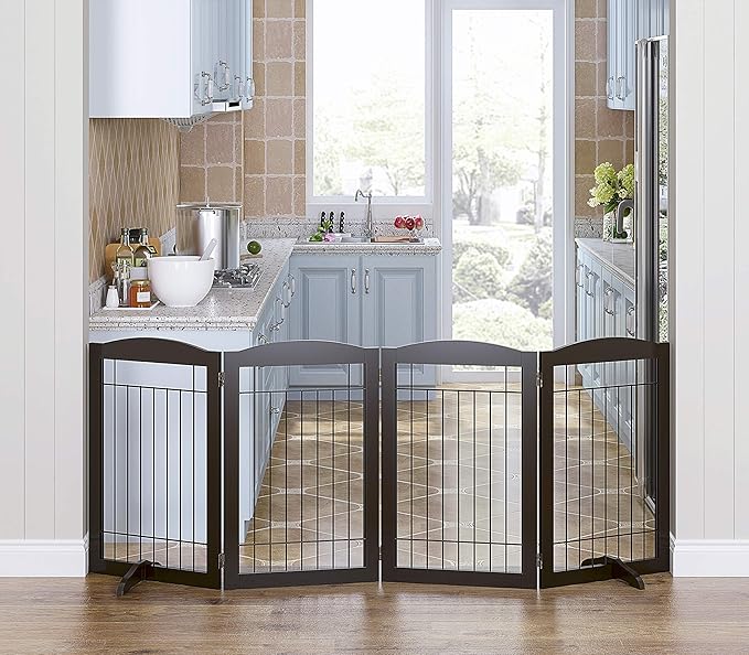 Spirich Freestanding Wire Pet Gate - Image 2