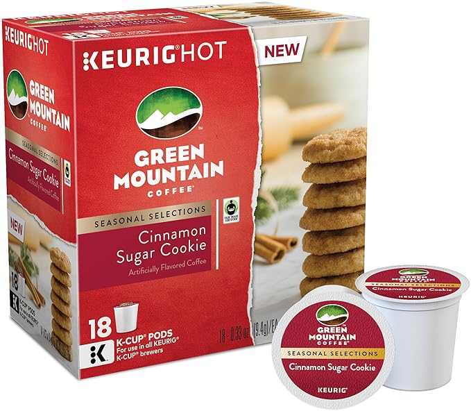 Green Mountain Coffee, Cinnamon Sugar Cookie, K-Cups by GreenMountainCoffeeRoasters