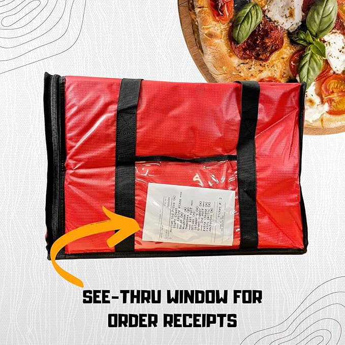 FSE Insulated Pizza Food Delivery Bag Carrier, 18 Inch x 18 Inch x 13 Inch - Image 4