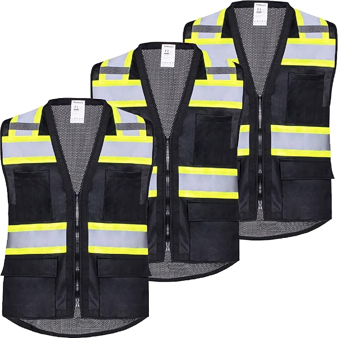 ProtectX 6 Pockets High Visibility Safety Vest by ProtectX