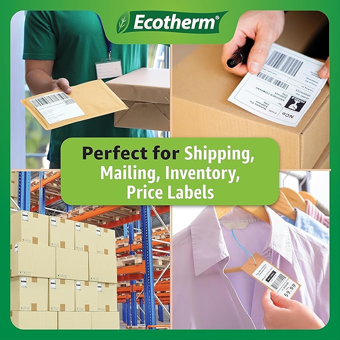 4" x 1.5" Thermal Labels | 4 Rolls | 3940 Labels | fits Zebra, Offnova Thermal - Image 7