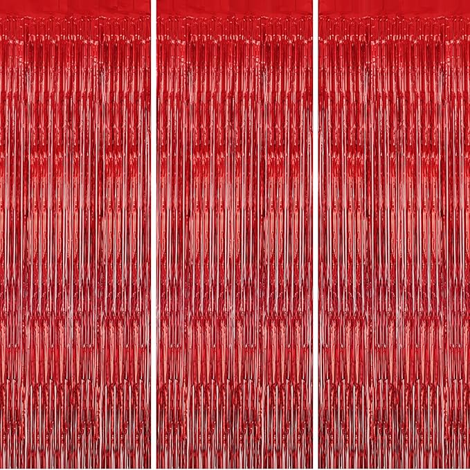 3 Pack Foil Fringe Backdrop by DECOCKRAT