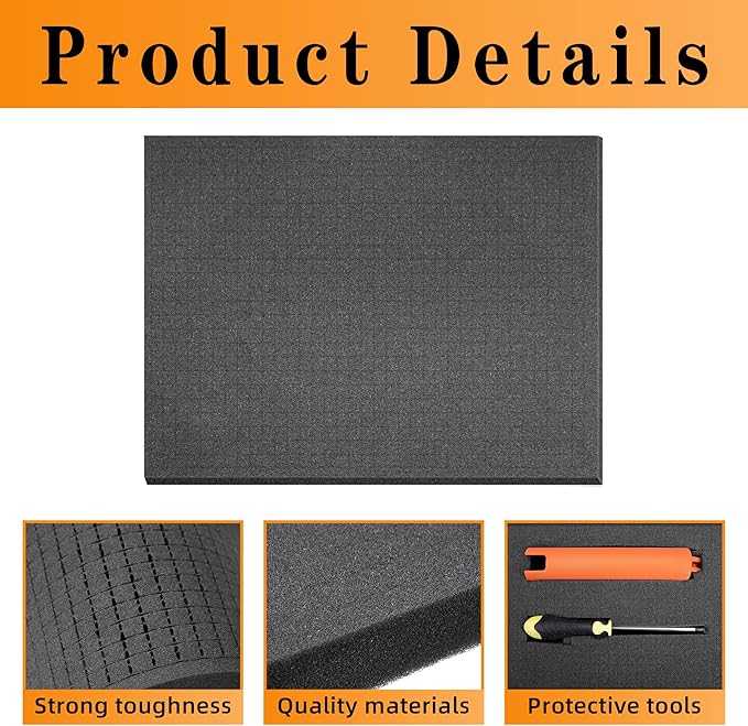 Sfcddtlg 8 Pieces Pick Apart Foam Insert- 2 Sizes Pick and Pluck Foam- Pluck - Image 5