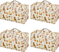 VENO 4 Pack Moving Bags and Large Christmas Decoration Storage Bins by Veno