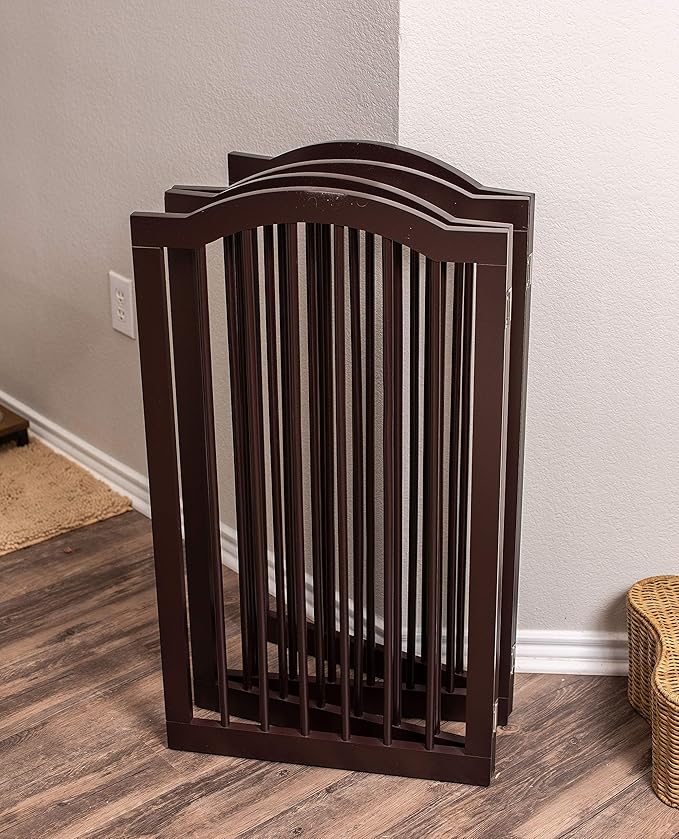 INTERNET'S BEST Arched Top Dog Gate | 4 Panel, and Porch | Portable, Extra Wide - Image 8