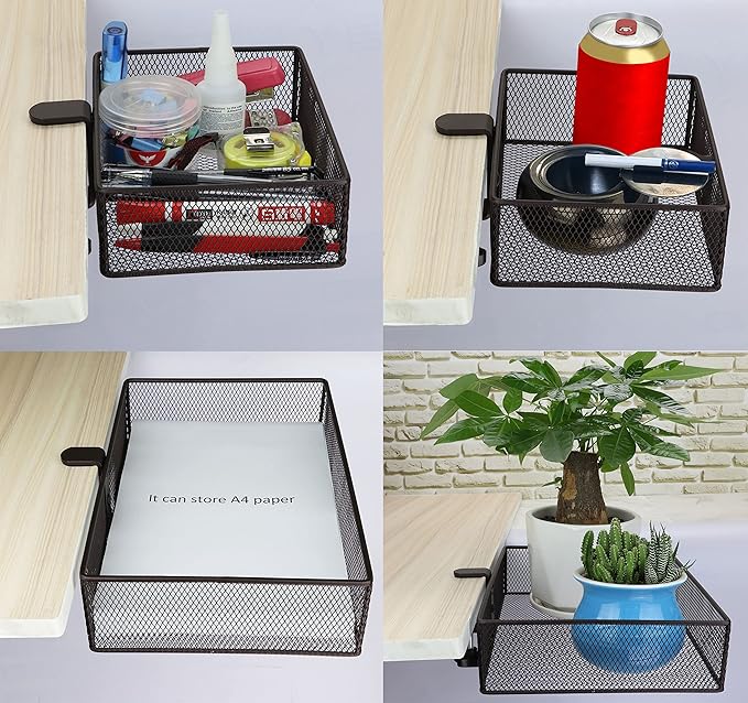Clip-on desk organizer, stationery organizers, can be clipped around the table - Image 3