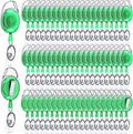 Laumoi 80 Packs Retractable ID Badge Holder Name ID Badge Reel Clips Keychain by Unknown