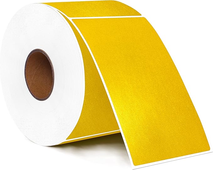PARLAIM 3" x 5" Inch Rectangle Color Code Stickers, 500 per Dispenser Box Roll by PARLAIM