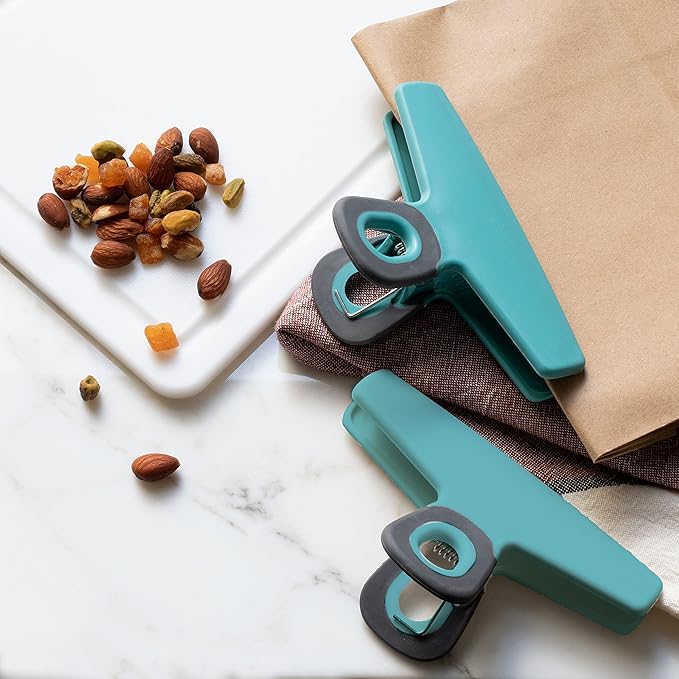 COOK WITH COLOR Wide Heavy Duty Chip Clips, Large Bag Clips - Image 3