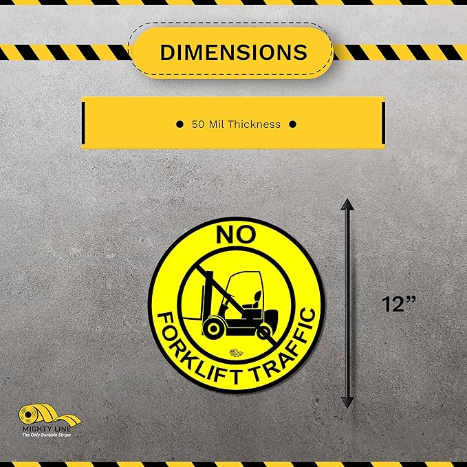 Mighty Line Forklift Floor Sign - Image 3