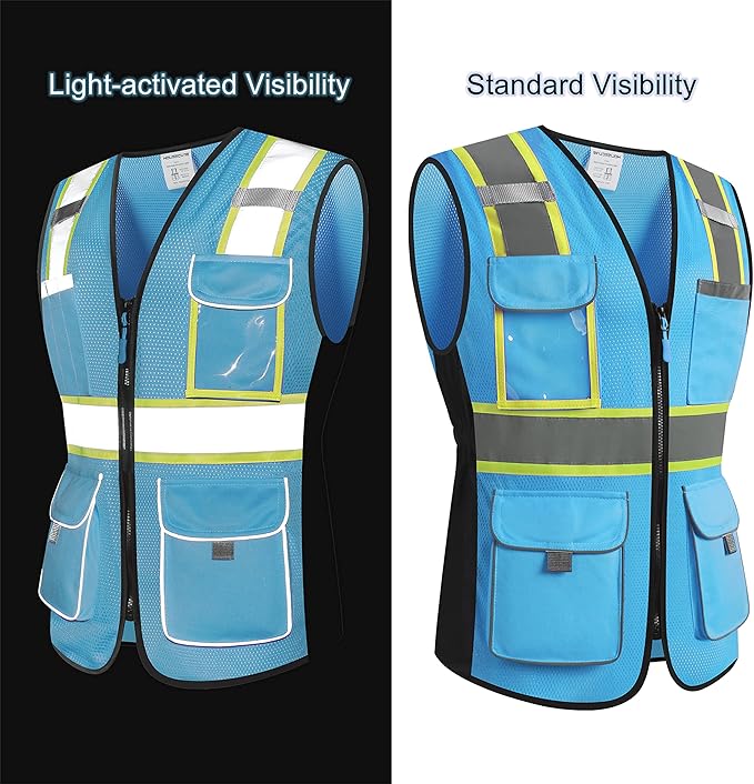 Safety Vest for women, Hi vis Reflective Lady Work vest - Image 3